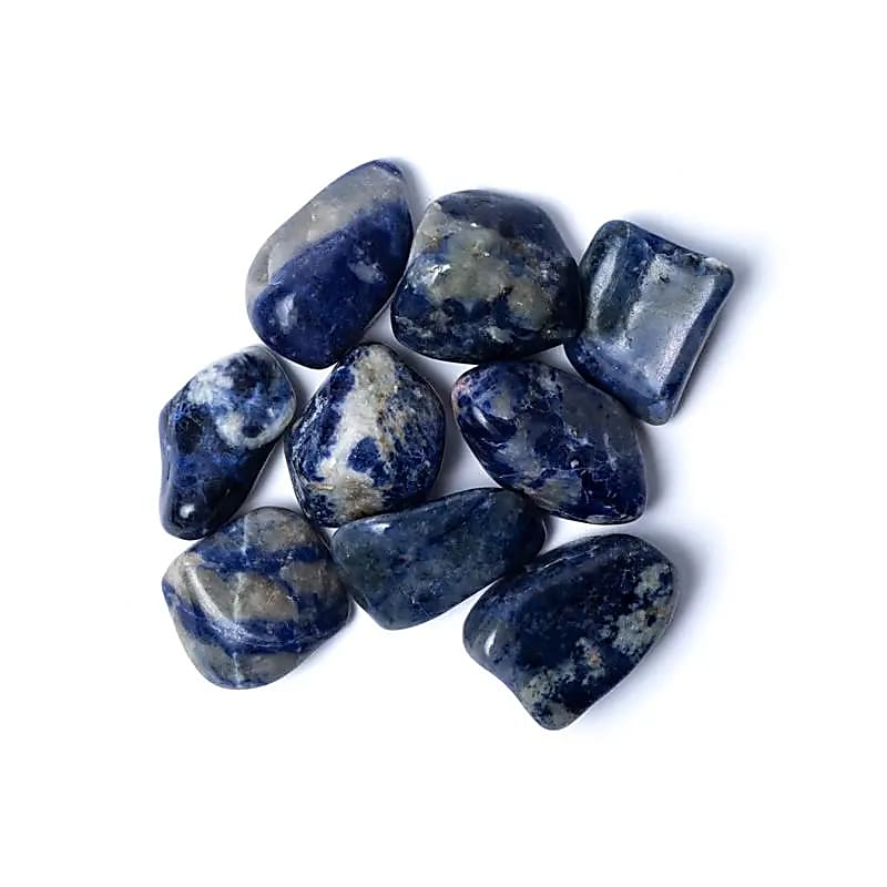 Sodalite Tumbled Stones A Quality - ±500g; ±4-6cm