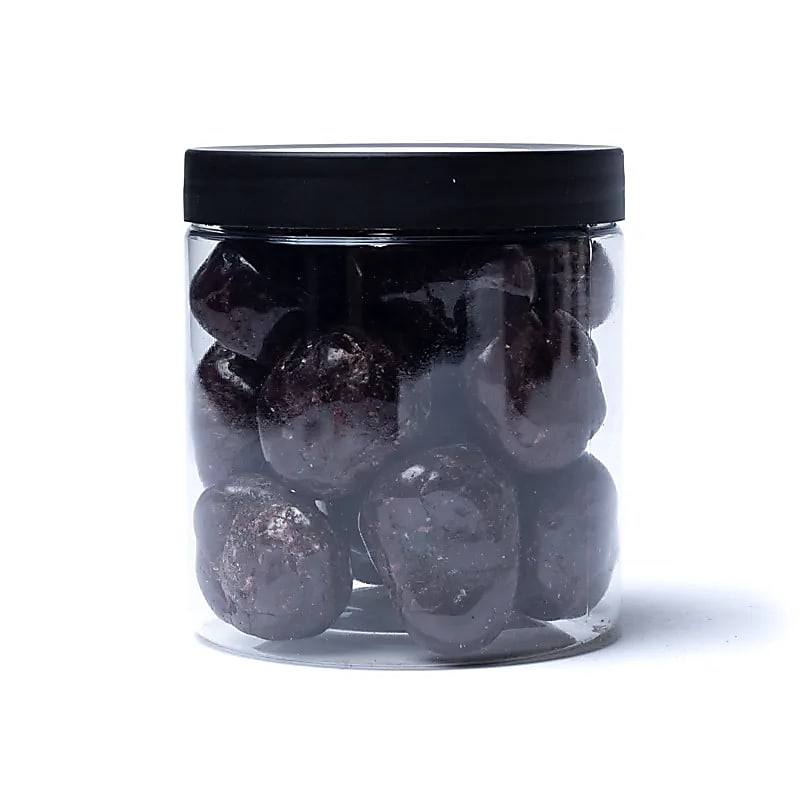 Granátové tromlované kamene B kvalita - ±3-4cm; ± 500 g