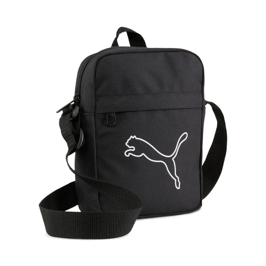 Bolso de hombro negro portátil Puma Plus