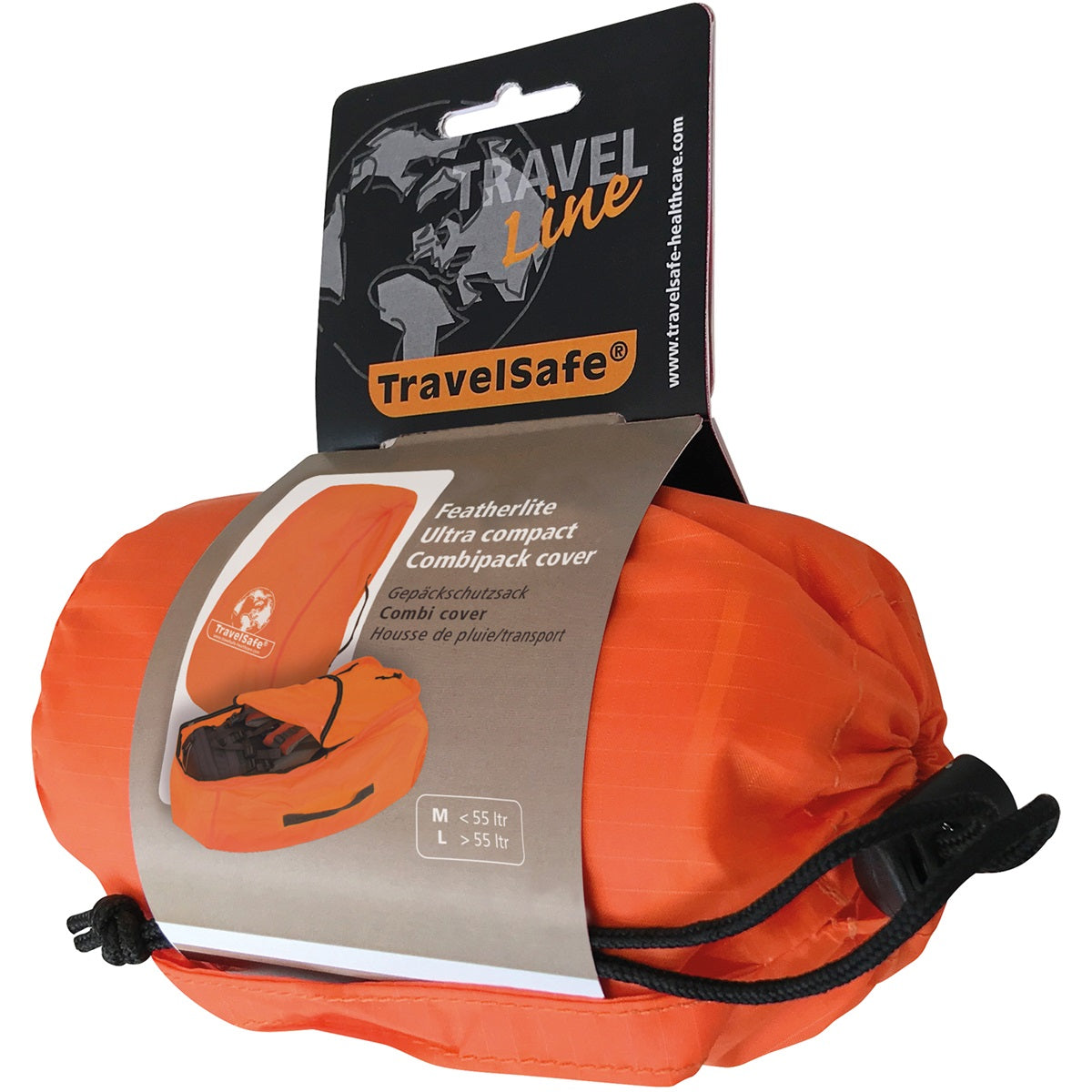 Travelsafe Regen-/transportcombihoes L Oranje