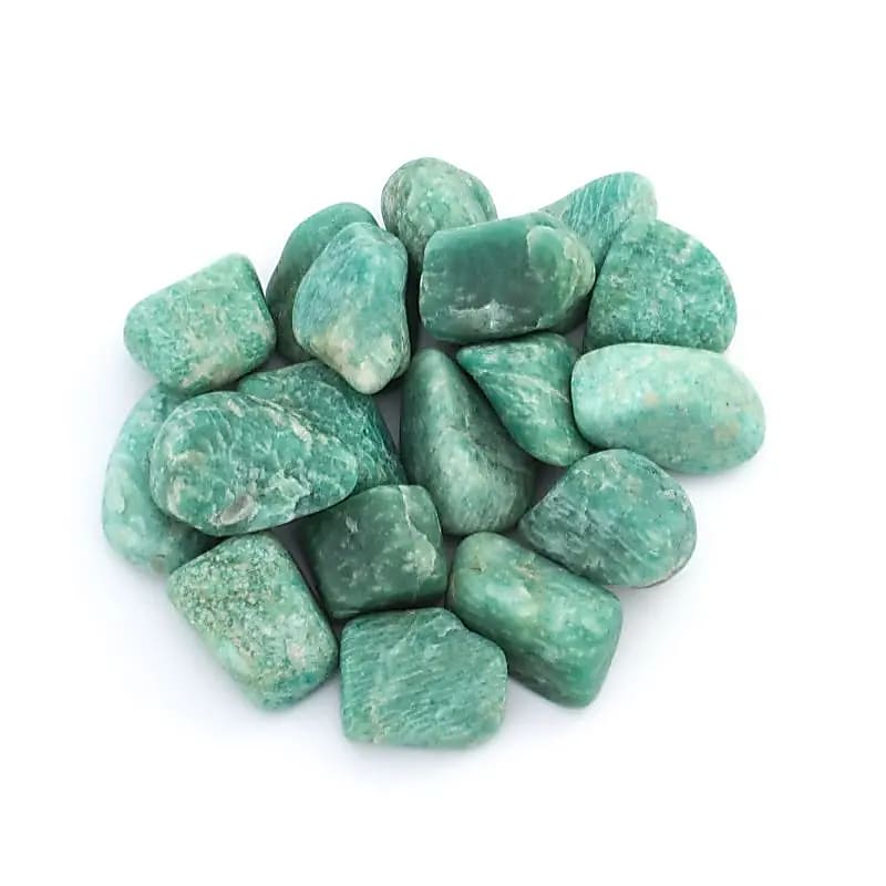 Amazonite Tumbled Stones A Quality - ±3-6 Cm; ±500 G