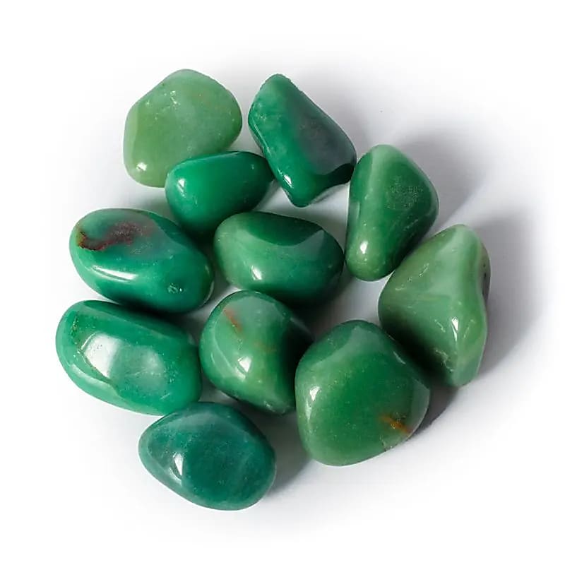 Groene Kwarts Trommelstenen A Kwaliteit - ±3-8cm; ±500g