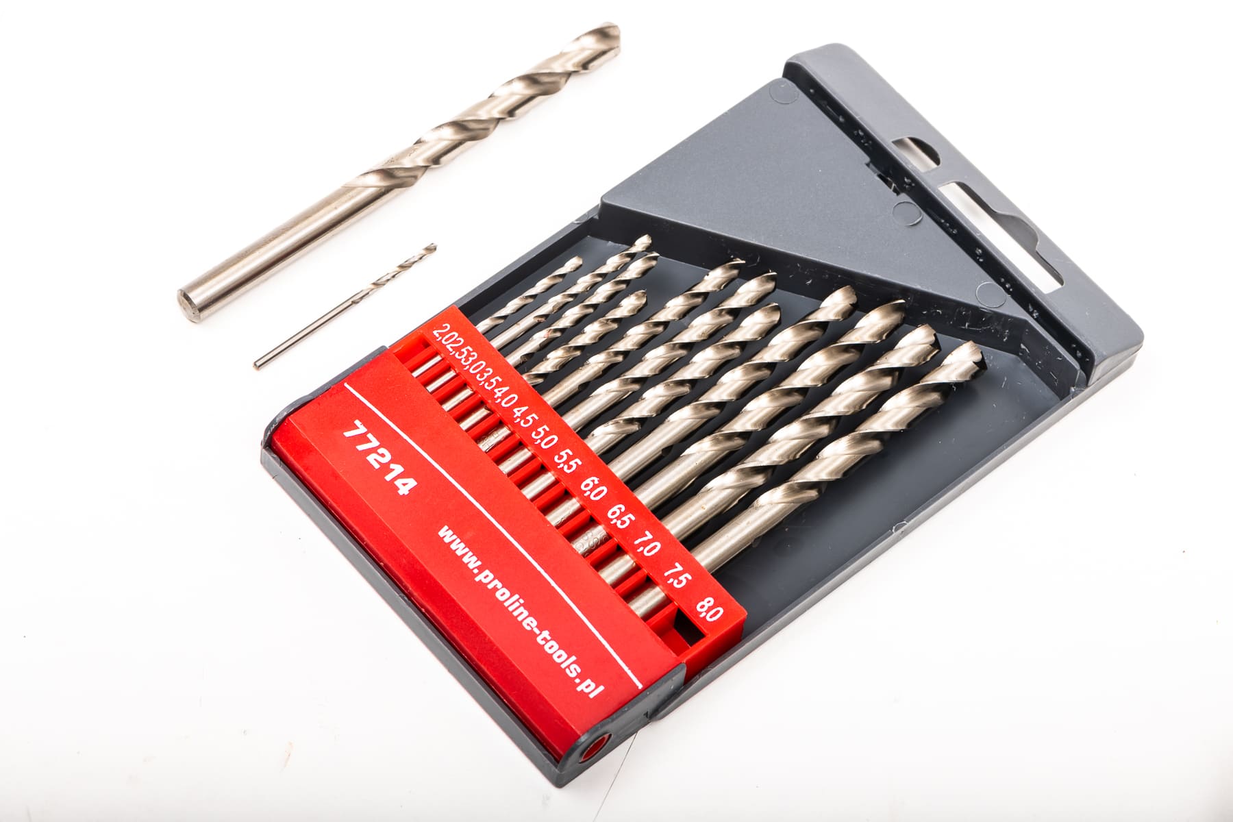 Комплект спирални свредла Hss 13 бр. 2-8 mm Din338 Proline