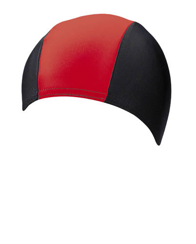 Beco Men's Swim Cap | Lycra | Black/red/black