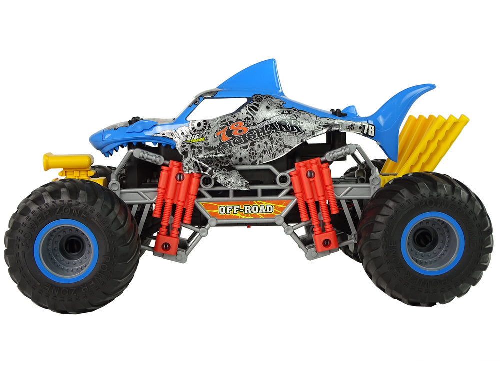Remote Controlled Shark Terrain Car 1:10 2.4g Blue 15 Km/h Steam