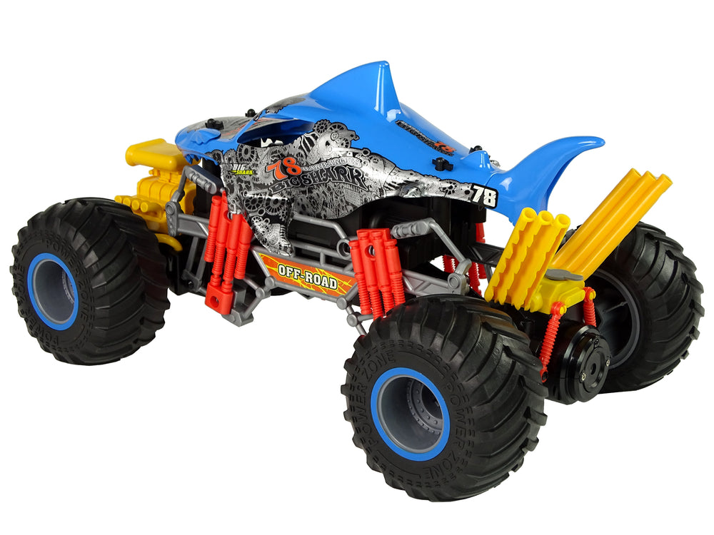 Remote Controlled Shark Terrain Car 1:10 2.4g Blue 15 Km/h Steam
