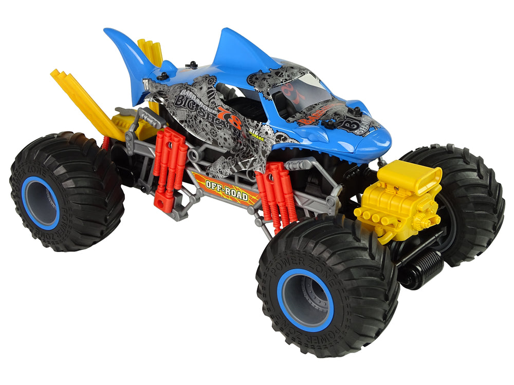 Remote Controlled Shark Terrain Car 1:10 2.4g Blue 15 Km/h Steam
