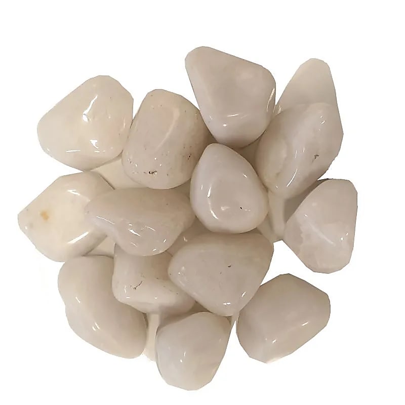 Milky Quartz Tumbled Stones A Quality - ±4-7 Cm; 500 G