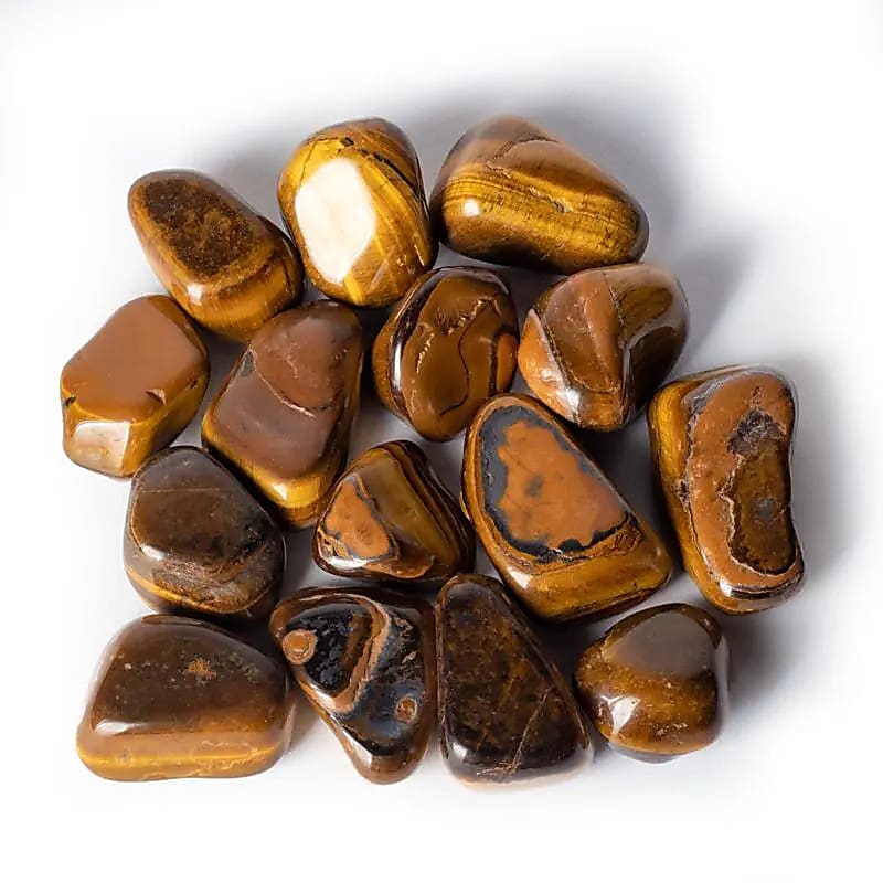 Tiger Eye Tumbled Stones A Quality - ±3-8 Cm; ±500 G
