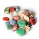 Blandade Brazil Tumbled Stones A Kvalitet - ±2-5cm; ±5000g