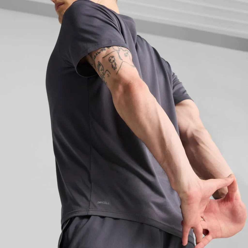 Férfi Puma Ess Solid Cat Tee metálszürke