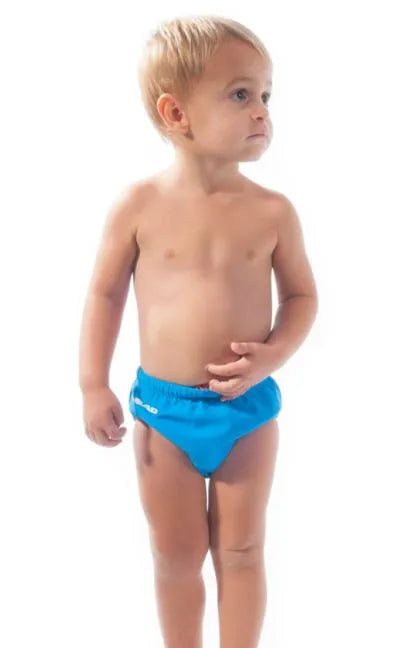 Kinderbadmode head jr sws luier baby turkoois blauw 3-6 maanden.