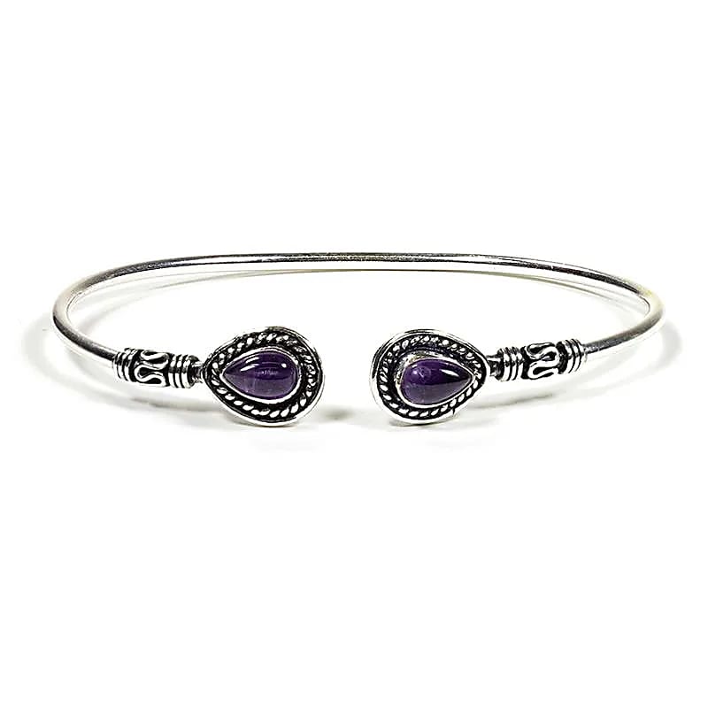 Bracelet Amethyst Small --package Of 2 Pcs - ±0.6cm