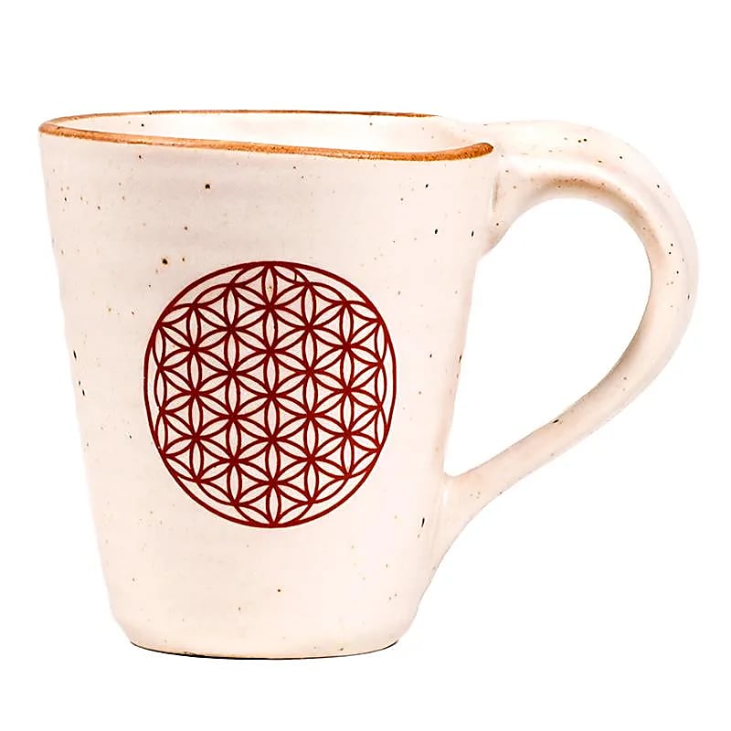 Tee- und Kaffeebecher „Blume des Lebens“ – 2er-Set – 350 ml
