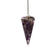 Orgonite Pendulum Amethyst Facet Cut --set Of 2 Pcs - 11 G; 4 Cm