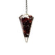 Orgonite Pendulum Granat Facet Cut --комплект от 2 бр. - 11 G; 4 см