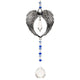 Decorazione Feng Shui Ali D'angelo E Sfera Di Cristallo --set Da 2 Pezzi - 22 Cm
