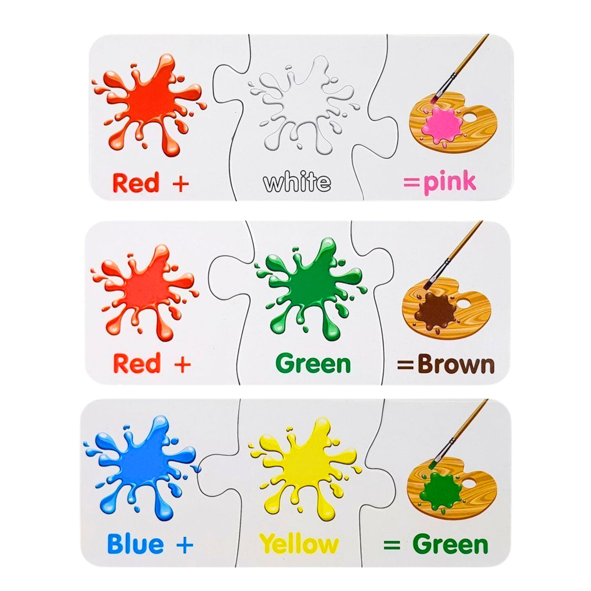 Educational Puzzle Colors In English 10 Connections