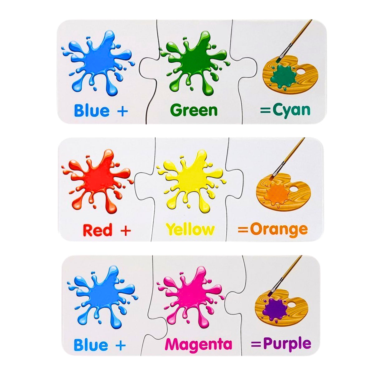 Educational Puzzle Colors In English 10 Connections
