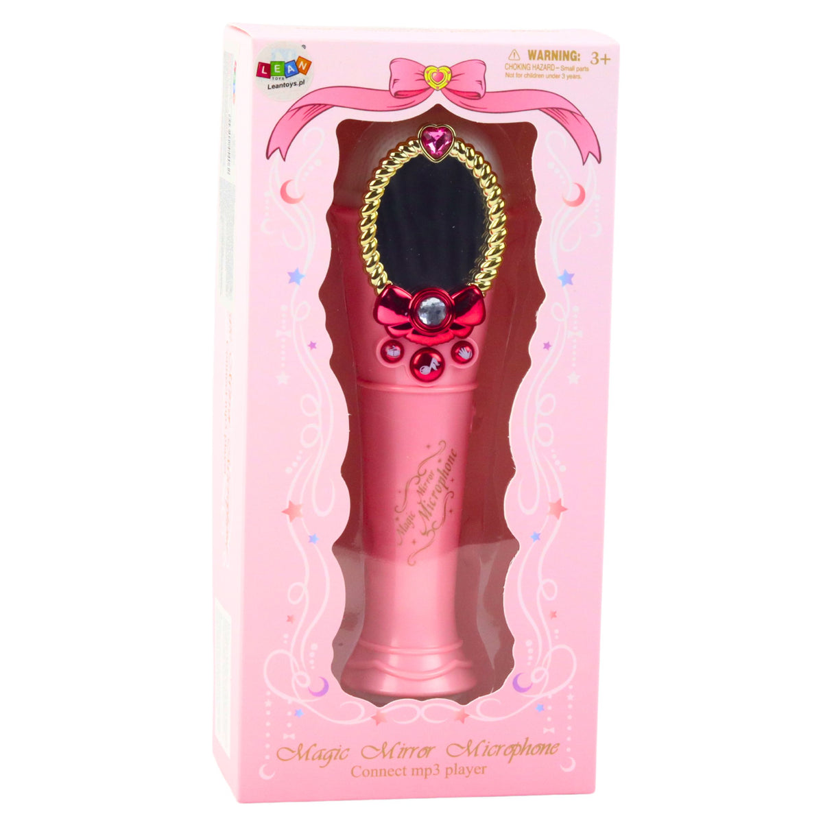 Magic Mirror With Microphone Usb Mp3 Lights Sounds Pink