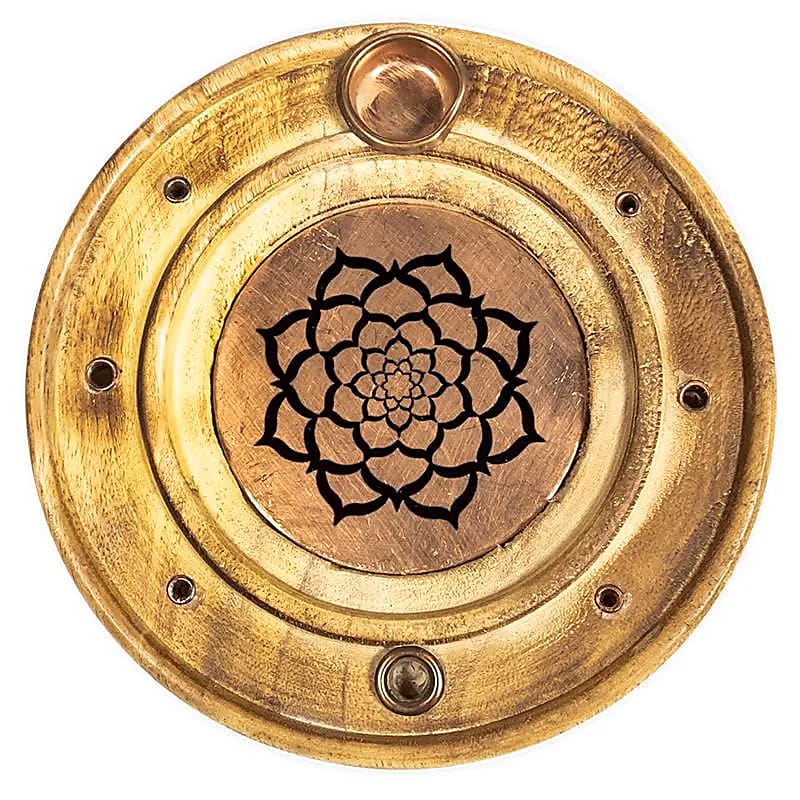 Røgelsebrænderpinde & kogler Lotus Mandala --pakke med 3 stk - 10 cm