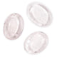 Worry Stones Прозрачен кварц --пакет от 3 бр. - 4 см
