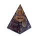 Orgonitpyramide Amethyst Blume des Lebens - 5x5x8 cm