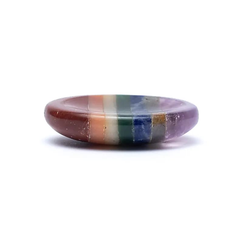 Worry Stones 7 Chakraer --pakke med 3 stk - ±2,5x4,5cm