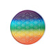 Selenite Coaster Flower Of Life --set Of 2 Pcs - 75g