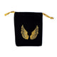 Кадифена торбичка Angel Wings --опаковка от 10 бр. - 10x11 см