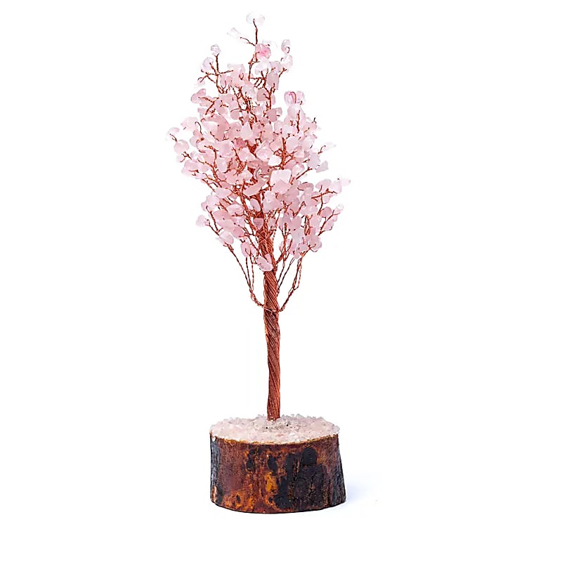 Edelsteen Boom Rozenkwarts - ±23cm