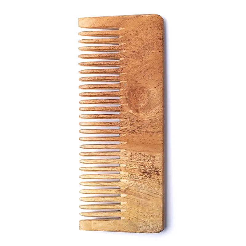 Pettine In Legno Naturale 7 Chakra - 17x7cm Set Da 2 Pz