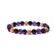 Гривна Tiger Eye Sunstone Amethyst Elastic -- ±08cm - ±0.8cm