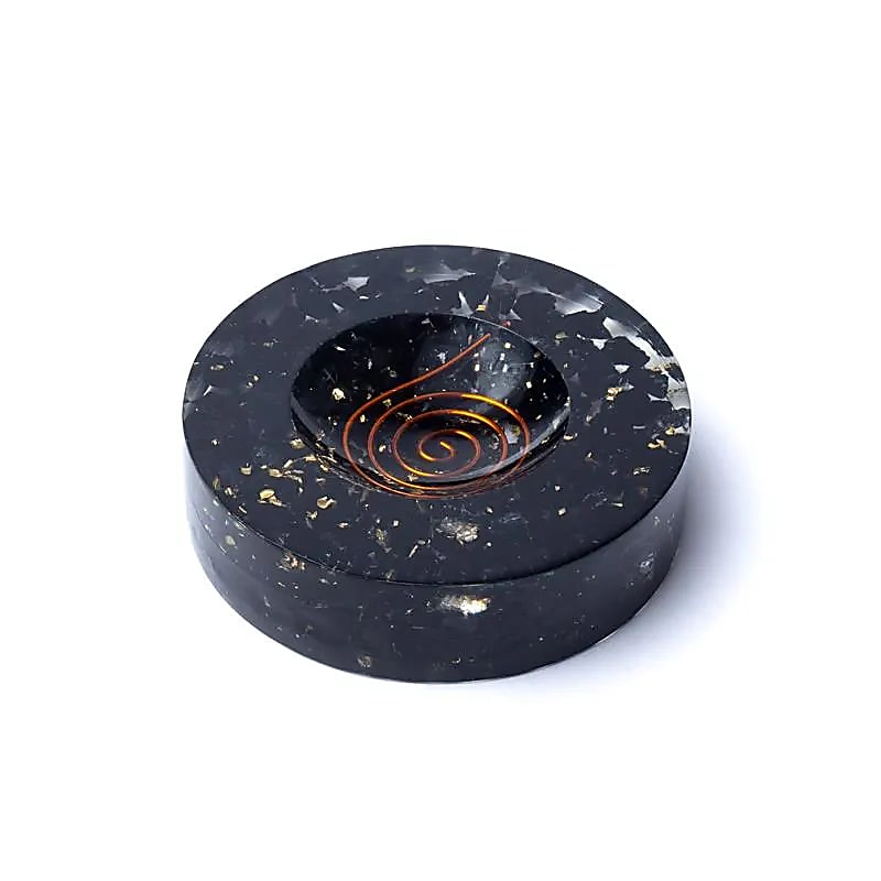 Orgonite Gemstone Sphere Stand Black Tourmaline - 6cm Paket med 3 st