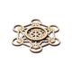 Gemstone Kugle Stand Metatron's Cube --pakke med 10 stk - 7cm