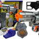 Police Kit Revolver 20cm Badge Holster Whistle Sound Light Effects