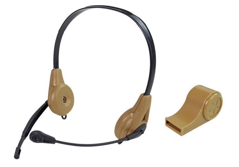 Military Weapon Set Rifle Pistol Headphones Whistle Lights