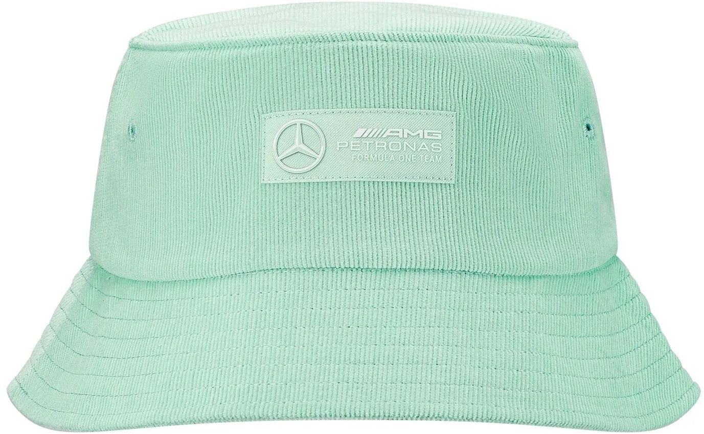 Mercedes Unisex Mapf1 Fw Retro Cord Bucket Hat Mintgrøn