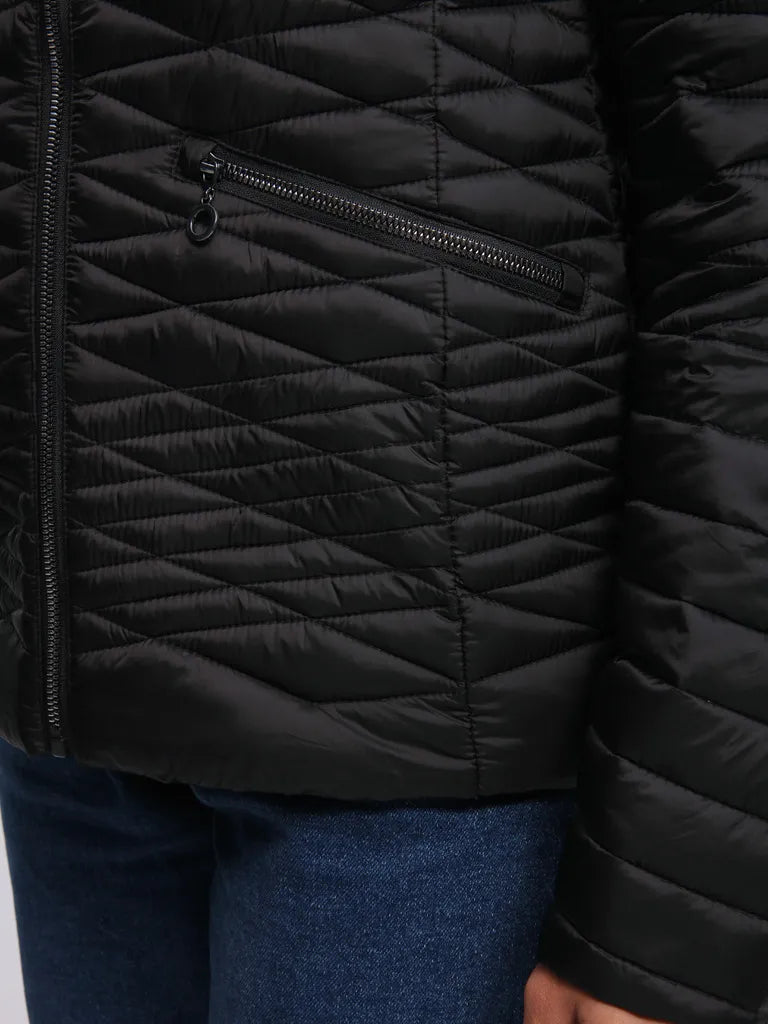 Damen-Loop-Ila-Jacke, Schwarz, XS