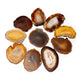 Agate Slice Natural --package Of 10 Pcs - 6-10cm