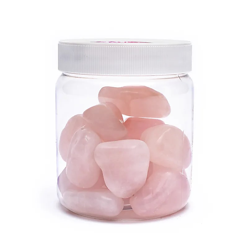 Tumbled Rose Quartz Aa Quality - ±3x4 Cm; ±500 G