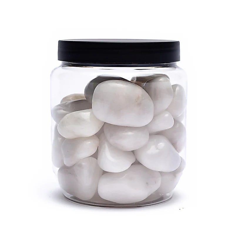 Tejes kvarc bukdácsolt kövek Minőségi --készlet 2 db - ±500 G; ±2-3 cm