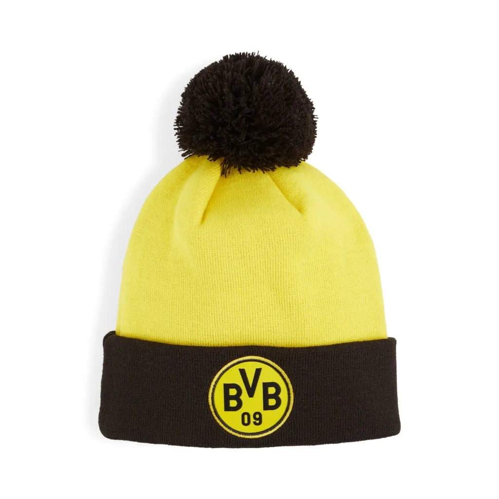Cap Puma Bvb Borussia Dortmund Ess Pom Beanie Geel Aosach