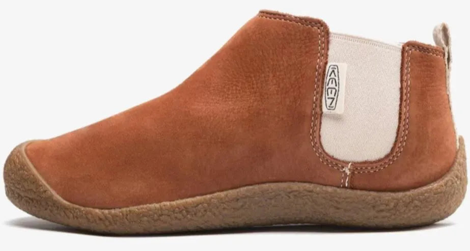 Bróga Leathar na mBan Keen Wmns Mosey Chelsea Leathar Tortoise Shell-birc Brown