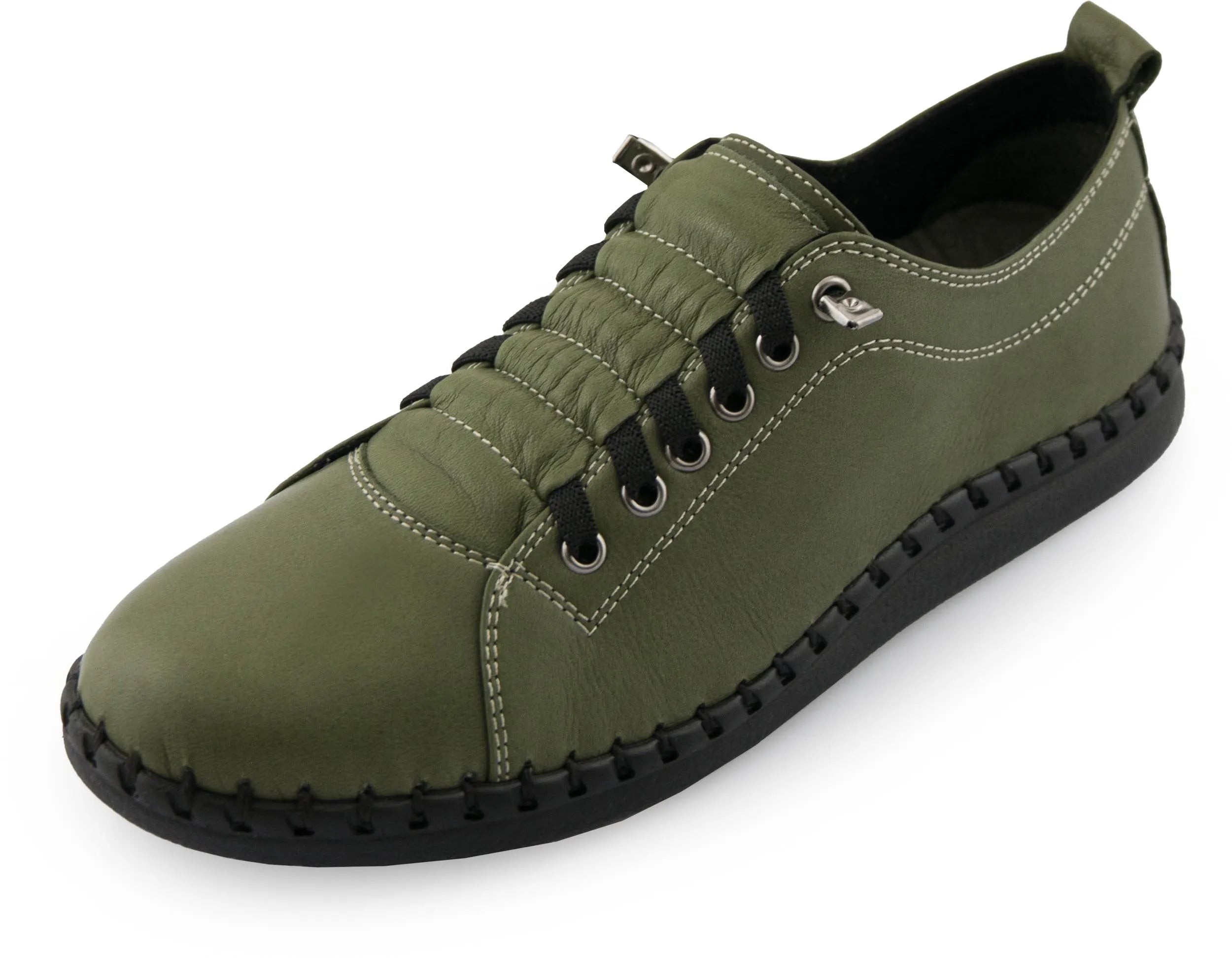 Bróga Leathar na mBan Nell M6019 Dark Olive Green