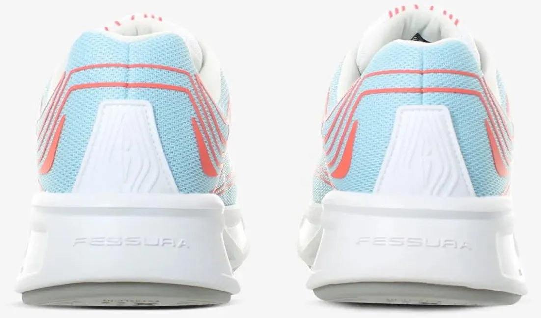 Calçado Unissexo Fessura Wmns Runflex 01 Branco-fumaça-água-coral Azul