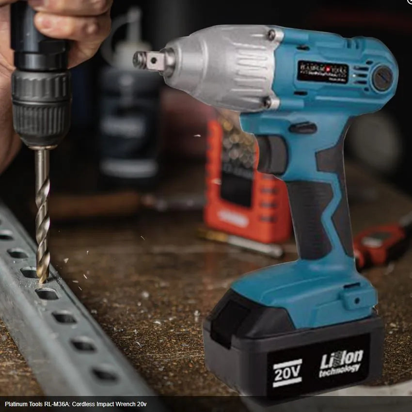 Cordless Impact Wrench Royalty Line Platinum Tools Green