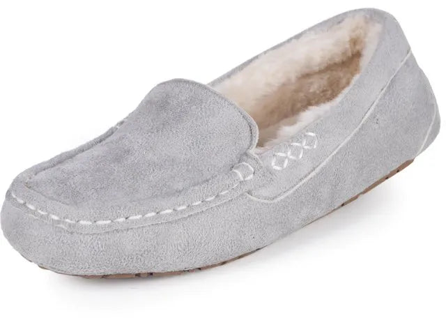 The Warmest Women's Slippers Heat Holders Grey