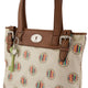 Handväska Fossil Wmns Shoulderbag Key-per Shopper Dot Cream
