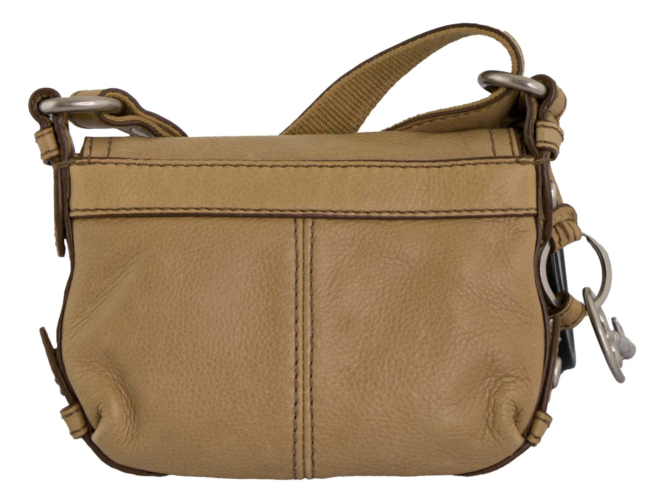 Women's Handbag Fossil Shoulderbag Maddox Small Flap Camel Brown